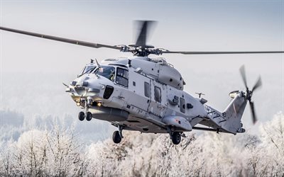 NH90 Sea Lion, 4k, military helicopters, German Navy, NHI NH90, Bundeswehr, German Army