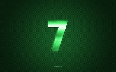 logotipo de windows 7, logotipo verde brillante, emblema de metal de windows 7, textura de fibra de carbono verde, windows 7, marcas, arte creativo, emblema de windows 7, logotipo de windows