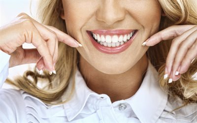 hembra snowwhite sonrisa de dientes blancos, la odontolog&#237;a, la mujer de los dientes, dientes sanos, sonrisa hermosa, mujer sonriendo
