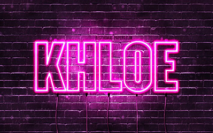 Download wallpapers Khloe, 4k, wallpapers with names, female names ...